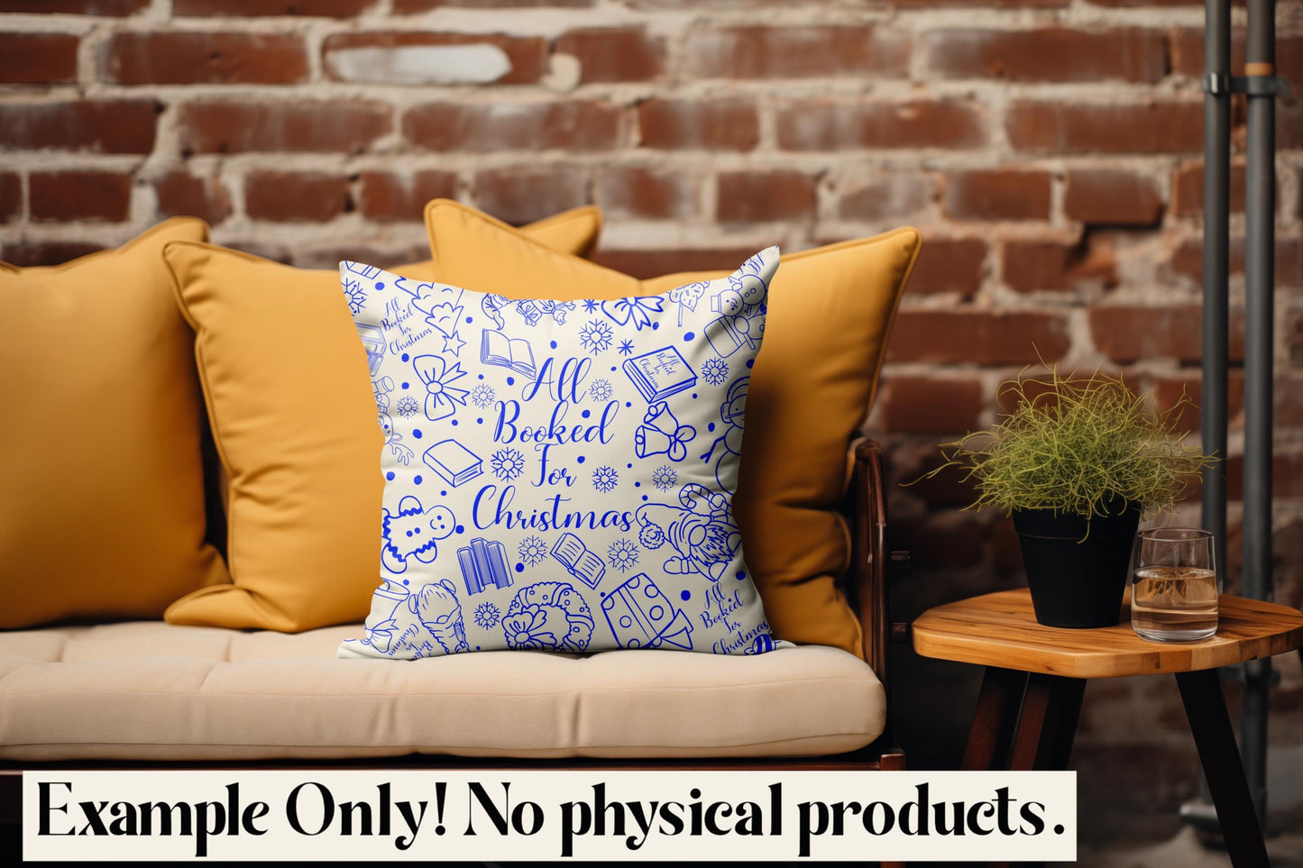 All Book for Christmas Seamless Doodle Pattern PNG | Holiday Digital Paper | Christmas Sublimation Background | 12x12 Digital Download