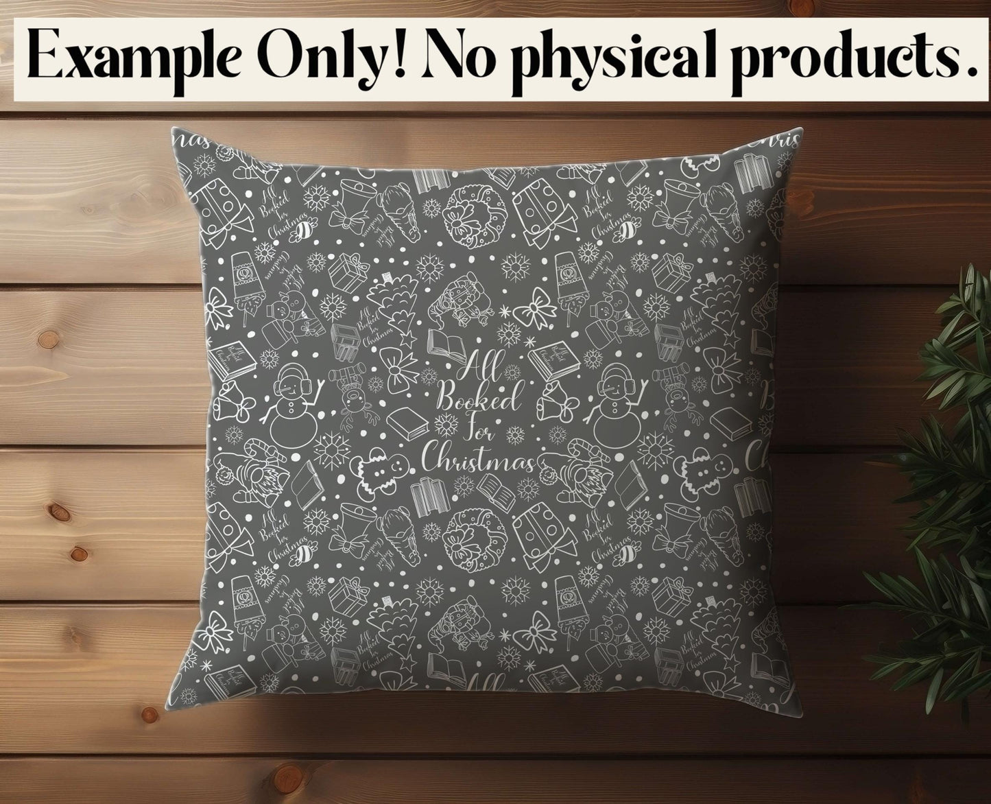 All Book for Christmas Seamless Doodle Pattern PNG | Holiday Digital Paper | Christmas Sublimation Background | 12x12 Digital Download