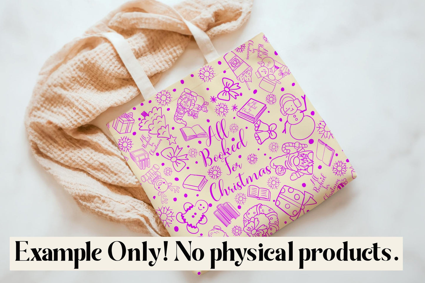 All Book for Christmas Seamless Doodle Pattern PNG | Holiday Digital Paper | Christmas Sublimation Background | 12x12 Digital Download