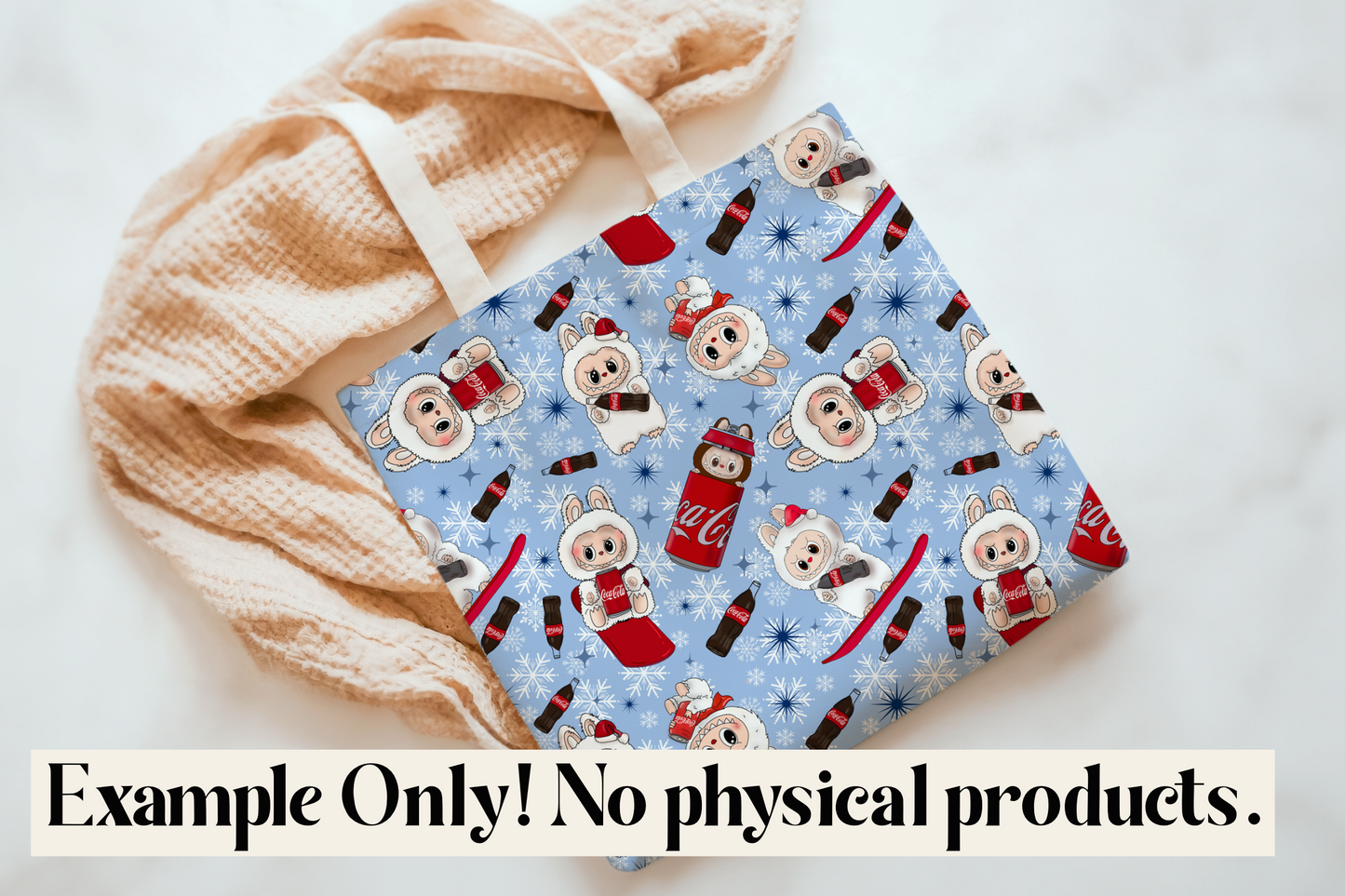 Winter Wonderland and Soda Pop Monsters Seamless Pattern