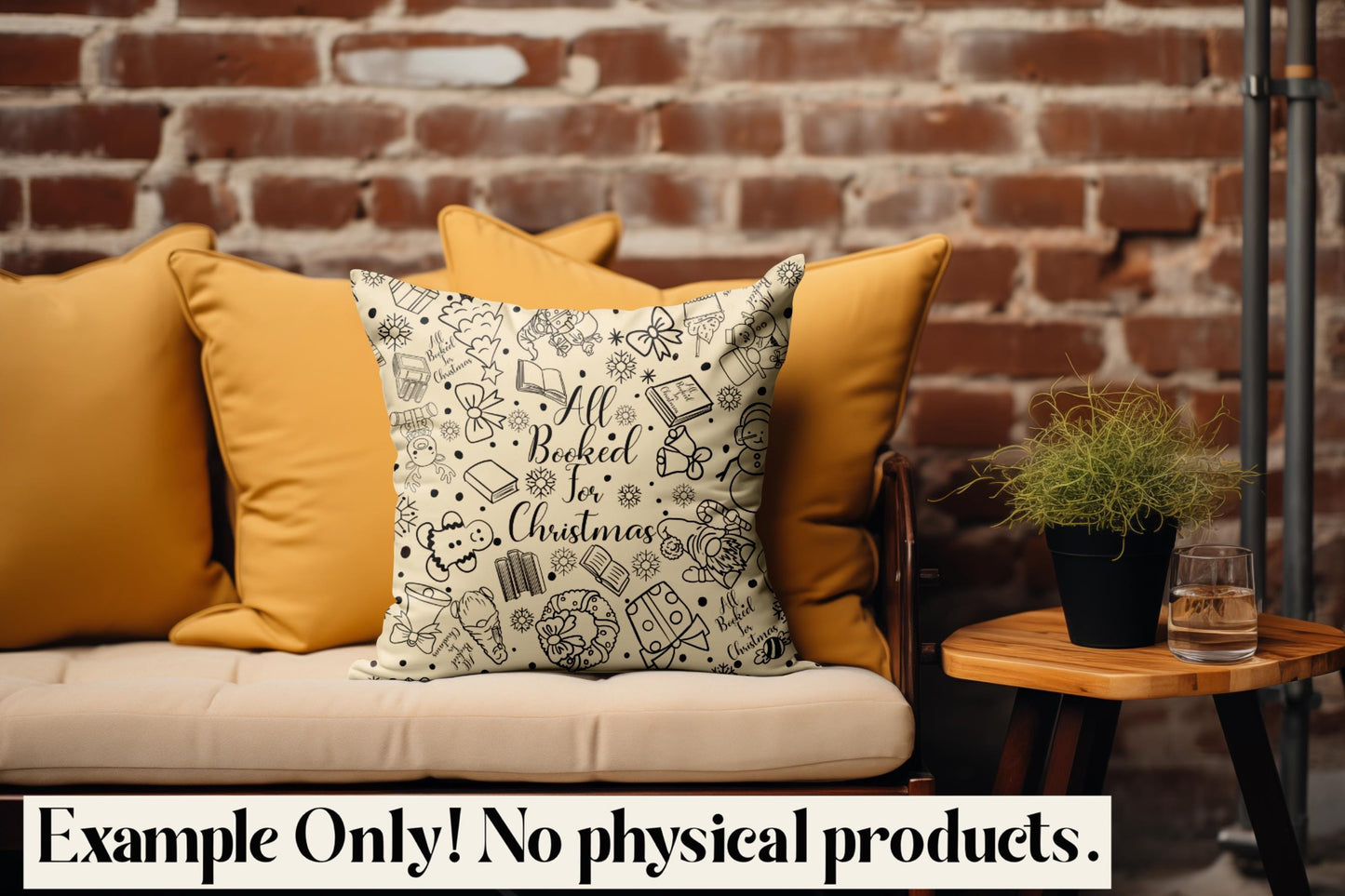 All Book for Christmas Seamless Doodle Pattern PNG | Holiday Digital Paper | Christmas Sublimation Background | 12x12 Digital Download