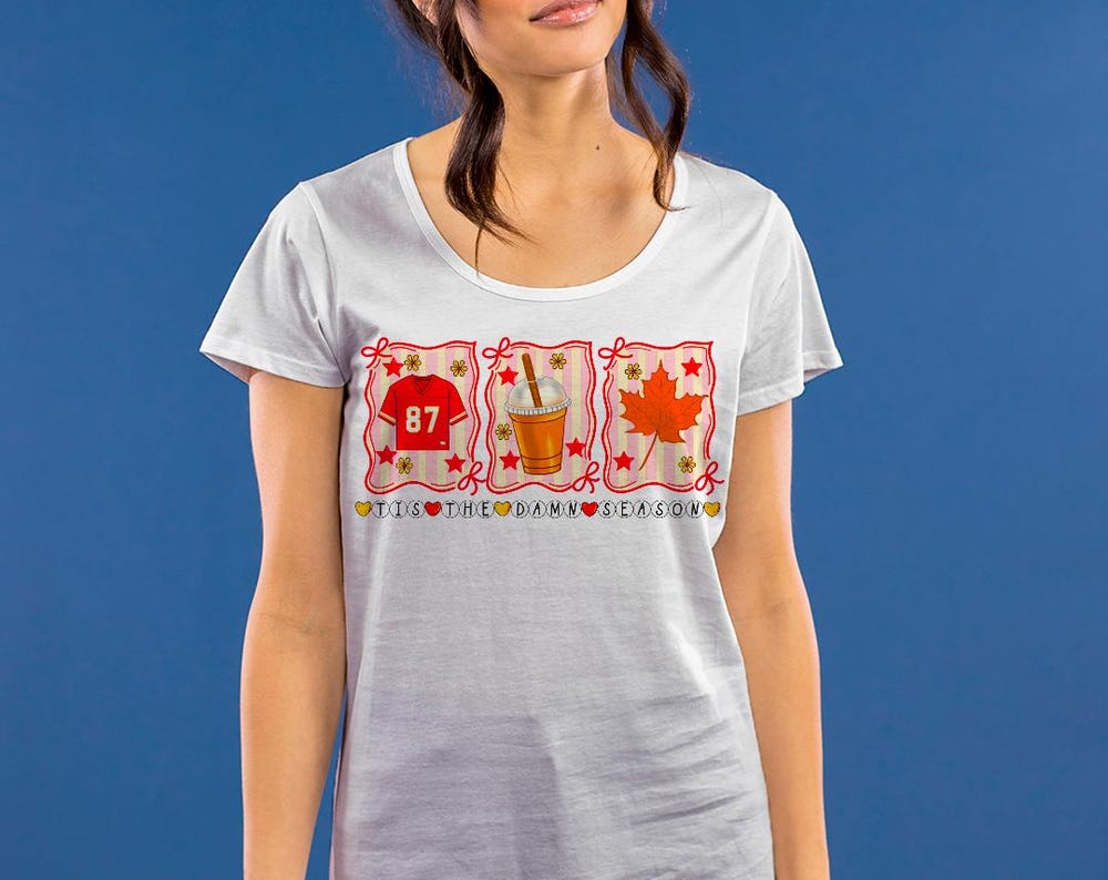 Autumn Football & Pumpkin Spice Digital Art, Tis’ the Season PNG Graphic